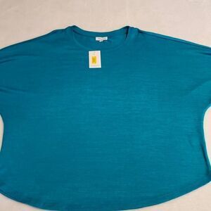 3 For $24 Westbound Woman NWT Teal Plus Size 1X Dolman Sleeve Knit Top